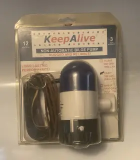 Ka607 Keep Alive Keepalive 12v 700 Gph Non Automatic Bilge Pump New In Package Bn 6