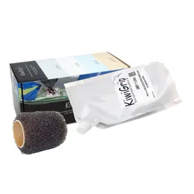 Kg-1gp-r Kiwigrip 1 Liter Pouch - Grey With 4 Inch Roller