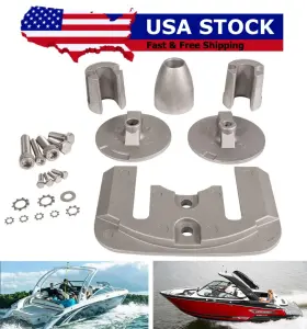 Kyqp1240 Ky-motors Cmbravo3kita Full Aluminum Anode Kit For 2004 Mercruiser Bravo Iii Sterndrives