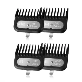 Lavest 768825149280 Clipper Guards Set Compatible With Most Wahl Clippers -1/16 Inch To 4pcs Black
