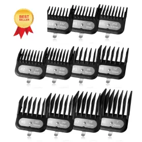 La-0026a Lavest Clipper Guards Set Compatible With Most Wahl Clippers -1/16 Inch To 12pcs Black