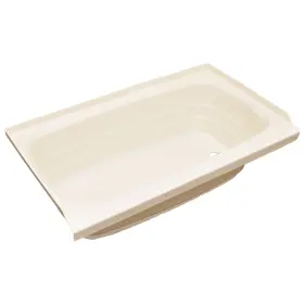 209390 Lippert Rv Bathtub With Center Drain 24 Inch X 40 Parchment - Dent