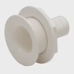 7802094 Lowe Boats Pn Boat Thru Hull Fitting 3/4 Inch Barbed White Nylon