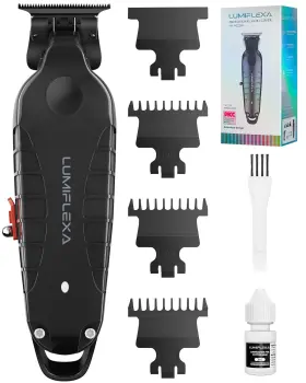 Km-pg2299 Lumiflexa Professional Hair/beard Trimmer For Men Usb-c Rechargeable Black