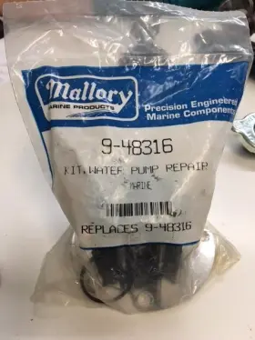 Mallory 9-48316 Water Pump Repair Kit For Mercruiser