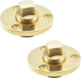 Mc31923015-2 Marine City Golden Brass Drain Plug Polished Durable