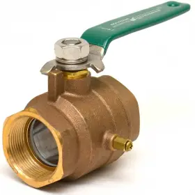 4541008 Marine Hardware Malibu Boat Ball Valve 1 1/2 Inch Bronze