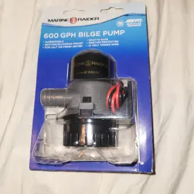 Marine Raider 400252417388 600 Gph Automatic Bilge Pump Salt Or Fresh Water 3 Amp 13.6v Dc