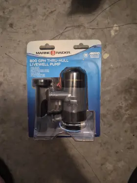 Marine Raider 400252418866 800 Gph Thru-hull Livewell Pump