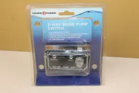 Fsmrmc7054 Marine Raider 3-way Bilge Pump Switch On/off/auto 10a Breaker New