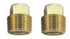 7-0824 Marpac Boat Hull Drain Plug Garboard Solid Brass 1/2 Inch 2 Pack New