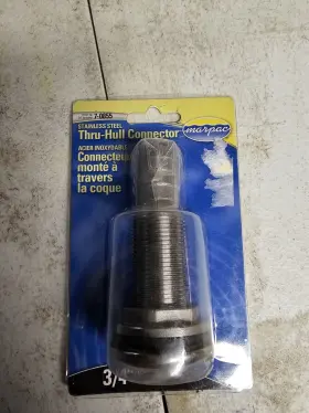 7-0855 Marpac Stainless Steel Thru-hull Connector 3/4 Inch Po