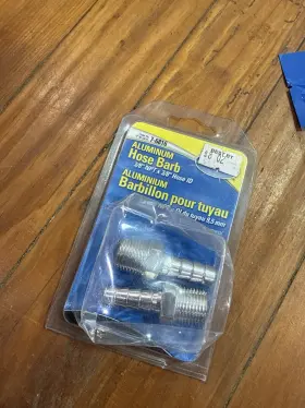 7-6816 Marpac Male Fitting Aluminum 3/8 Npt X Barb X2