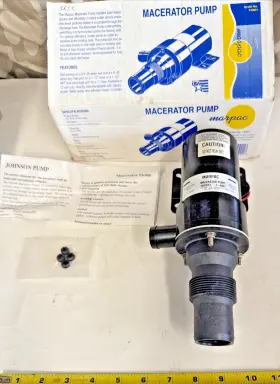 10-24453 Marpac Johnson 7-0901 Macerator Waste Pump 12 Vdc Boat Yacht Rv Camper