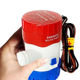 Hu-xi-185 Maxzone Submersible Boat Bilge Water Pump 12v 1100gph Non-automatic Marine Electric