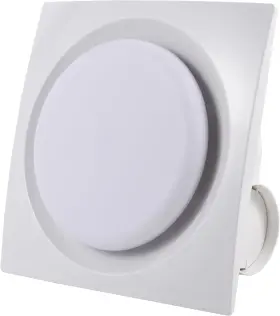 Meozri 767461369465 Bathroom Exhaust Fan With Led Light Ceiling Mount Ventilation 8 Inches White