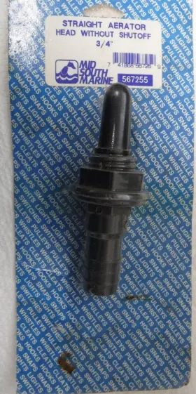 567255 Mid South Marine Straight Aerator Head Without Shutoff 3/4 Inch