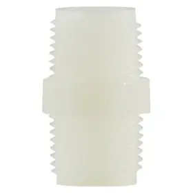 28613 Midland Metal 3/8 Inch Male Nylon White Pipe Hex Nipple