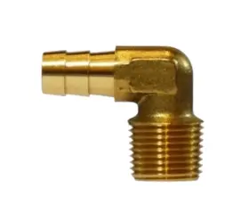 32-048 Midland Metal 32048 Brass 1/2 Inch Hose Barb X 1/4 Npt 90 Adapter Fitting