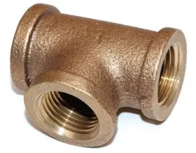 44-253 Midland Metal 44253 Marine Grade Bronze 1/2 Inch Npt 3-way Tee Fitting