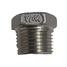 63-502 Midland Metal 3/8 Inch X 1/4 Stainless Steel Hex Bushing 316