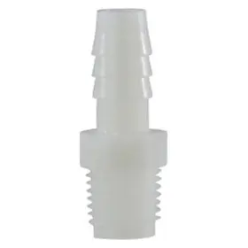 A3812 Midland Metal 1/2 Inch Hose I.d. To 3/8 Mipm Nylon White Hose/pipe Adapter
