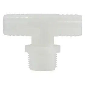 T34t Midland Metal 3/4 Inch Hose I.d. X Nptm Nylon White Tee Fitting