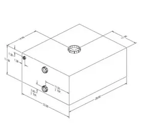 041230 Moeller Waste Holding Tank 30 Gallon Boat/rv/camper