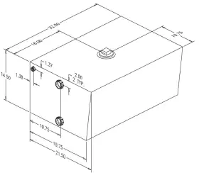 041239 Moeller Waste Holding Tank 39 Gallon Boat/rv/camper