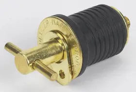 020899-10 Moeller Marine Products Boat Drain Plug Turn-tite Bailer 1 Inch Brass