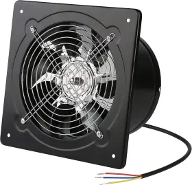 Nalle 752349212360 8 Inch Exhaust Fan 80w 500cfm Through-wall / 500 Cfm Black