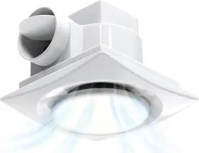 Yfl-200 Nalle Ventilation Fans Bathroom Exhaust Fan With Light 9.6 Inch 8 White