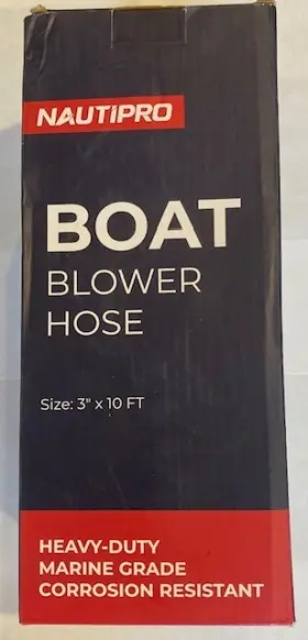 X004q9rcy9 Nautipro Black - Boat / Rv Blower Hose 3in X 10ft Heavy-duty Marine Grade