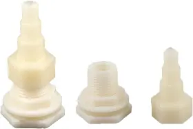 Zq-223 Nentment 2 Pack Thru Hull Fitting Thru-hull Connector With 3 Size Tubing White