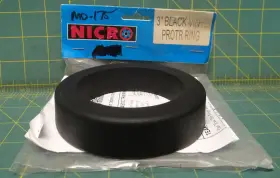 N10863pr Nicro Marine 3 Inch Black Vinyl Protective Ring Replacement Boat Part