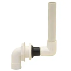 1064549 North American Plastics Pn Boat Live-well Thru Hull Overflow Tube 90 Degree 1 1/8 Inch