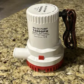 Nbem-0361-rd Novelbee Electric Submersible Bilge Pump 12v 2000 Gph Boat Marine With Hose Id 29mm