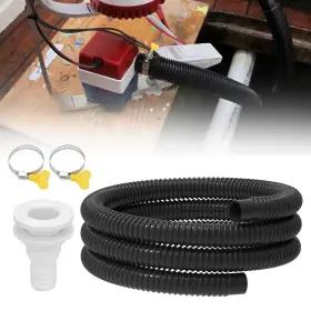 Nsioutlet 600609566107 1-1/8 Inch Dia 6ft Bilge Pump Hose With Seal Clamp Thru-hull Fitting For Boat Marine