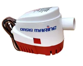 Oasis Marine 143184172013 Automatic Bilge Pump 1100 Gph 1-1/8 Inch Hose Outlet