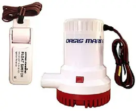 4333793728 Oasis Marine 2000 Gph 12v Submersible Boat Plumbing Electric Bilge Pum