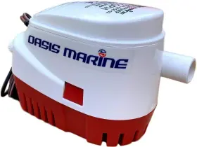 4333793763 Oasis Marine Automatic Bilge Pump 750 Gph 3/4 Inch Hose Outlet