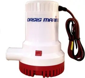4333794326 Oasis Marine 2000 Gph 12v Bilge Pump Submersible Boat Water Plumb