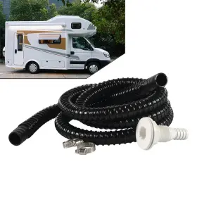 Oginodaisukeusa 550720118207 3/4 Inch Bilge Pump Installation Kit With 6ft Hose For Boats Marine Yacht Black