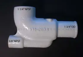 170-2833 Onan 155-1058 Exhaust Elbow Stamped Mcck All Specs Late Model Mdje