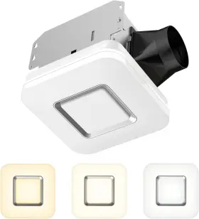 Ol17002 Orein 2-in-1 Bathroom Exhaust Fan With Light 100 Cfm 3 Cct White