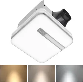 Ol17006 Orein Bathroom Exhaust Fan With Light 30w Humidity White