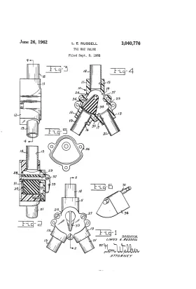 34170-0000 Par 3040776 New Vintage Peters And Russell Itt 1 Inch Y-valve Boat Jabsco