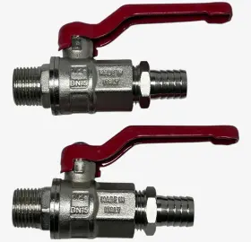 Pn40 Parker Dn15 Marine 1/2ftft And 3/4ftft Npt - Shut Off Valve 2 Pack