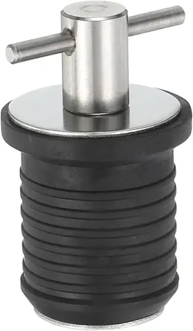 Pta240606tt000278 Patikil Boat Drain Plug T Handle Stainless Steel 1 Inch Silver