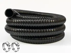 Peisongfei 784039690240 Peisongffi 1 Inch Id- 10 Ft Corrugated Water Hose Black Strong Flexibl